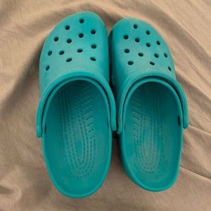 Teal women’s crocs